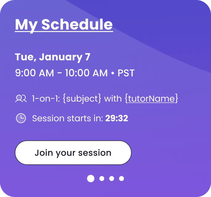 The same slot 30 minutes before: Session starts in 29:32, with a Join your session button.